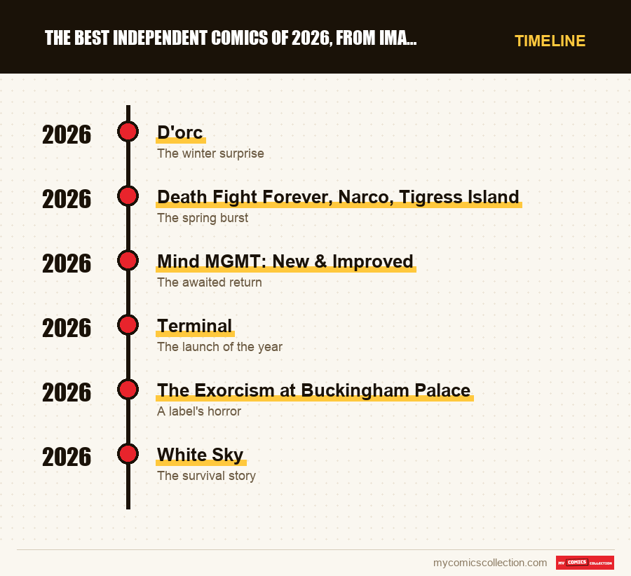 Timeline of The best independent comics of 2026, from Image to the small issues and series