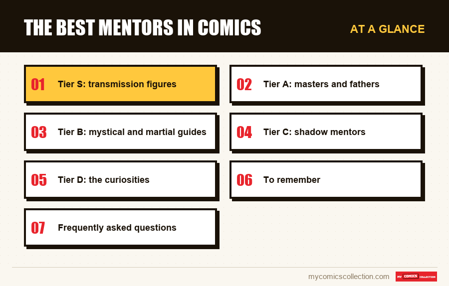 At a glance : The best mentors in comics