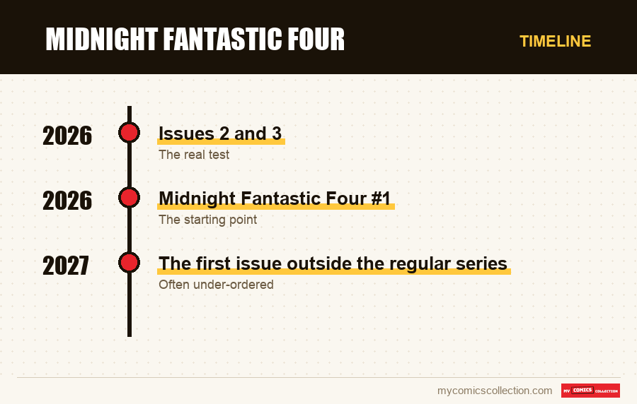 Timeline of Midnight Fantastic Four issues and series