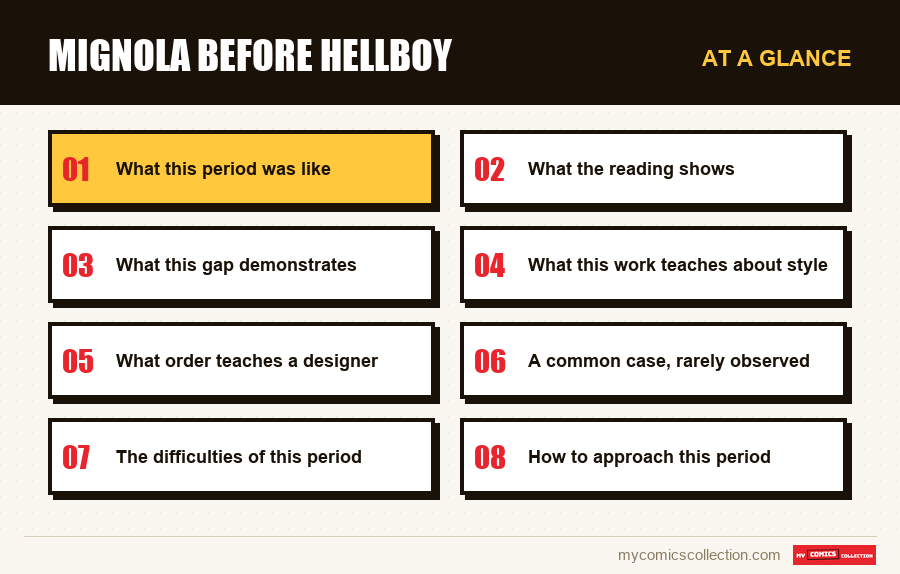 At a glance : Mignola before Hellboy