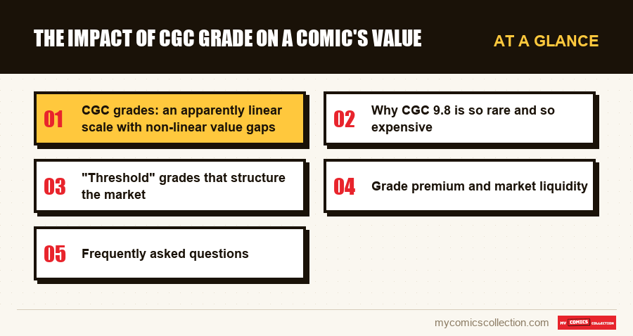At a glance : The Impact of CGC Grade on a Comic's Value