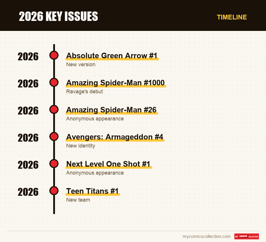 Timeline of 2026 Key Issues issues and series