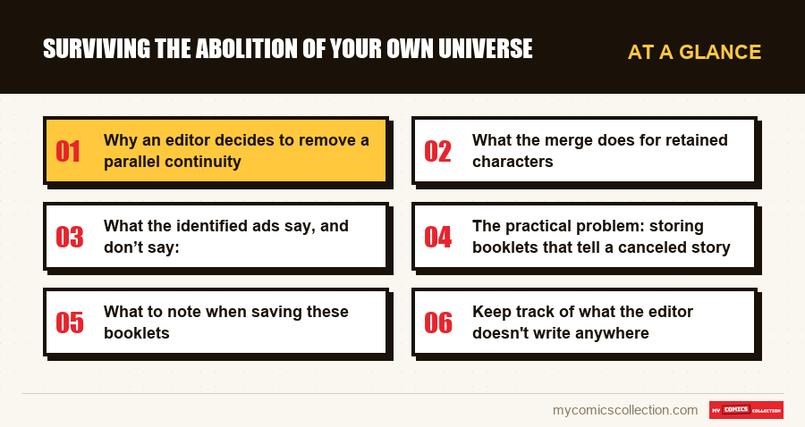 At a glance : Surviving the abolition of your own universe
