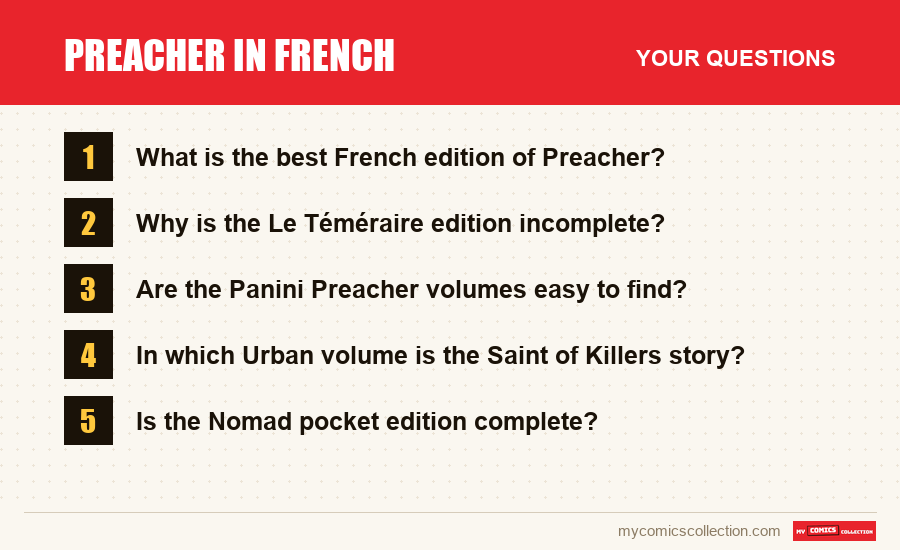 The frequently asked questions about Preacher in French answered in this article
