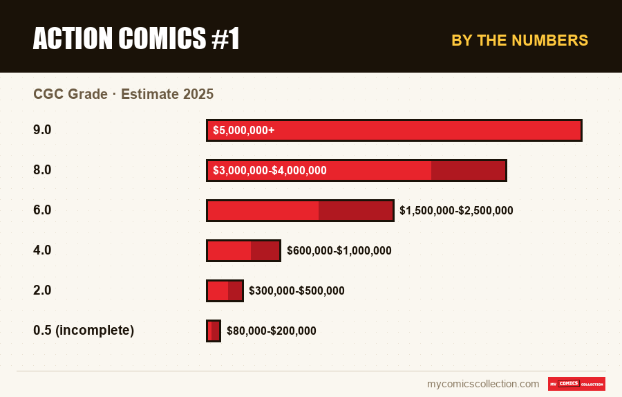 By the numbers : Action Comics #1, Estimate 2025