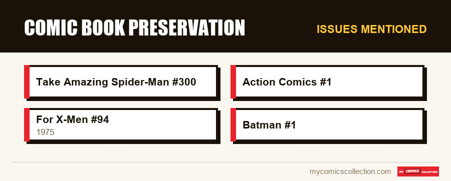 Issues mentioned : Comic Book Preservation