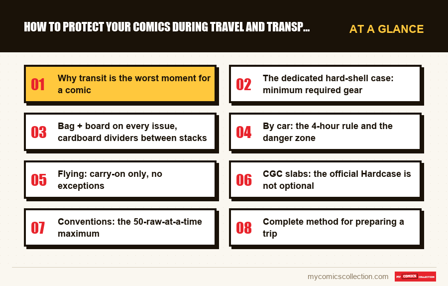 At a glance : How to Protect Your Comics During Travel and Transport