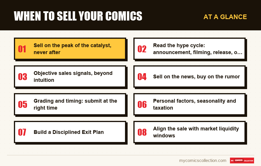 At a glance : When to sell your comics