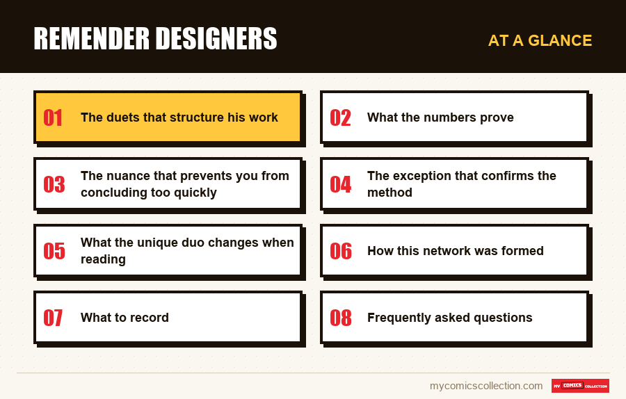 At a glance : Remender designers