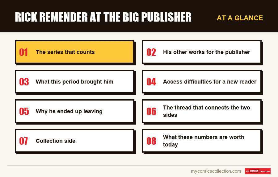 At a glance : Rick Remender at the big publisher