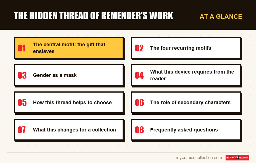 At a glance : The hidden thread of Remender's work