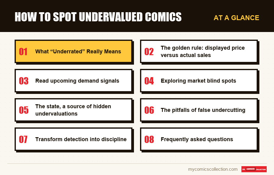At a glance : How to Spot Undervalued Comics