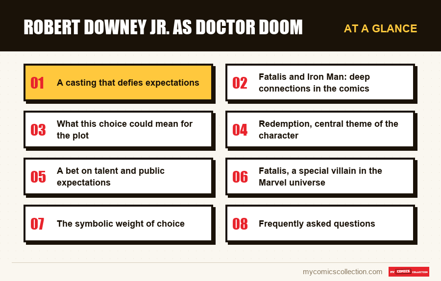 At a glance : Robert Downey Jr. as Doctor Doom