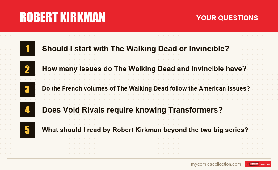 The frequently asked questions about Robert Kirkman answered in this article