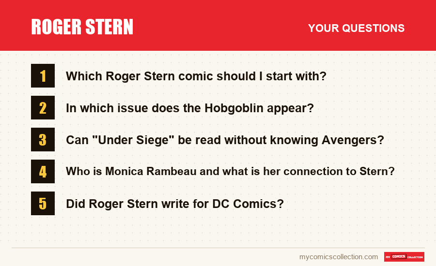 Roger Stern: the frequently asked questions answered in this article