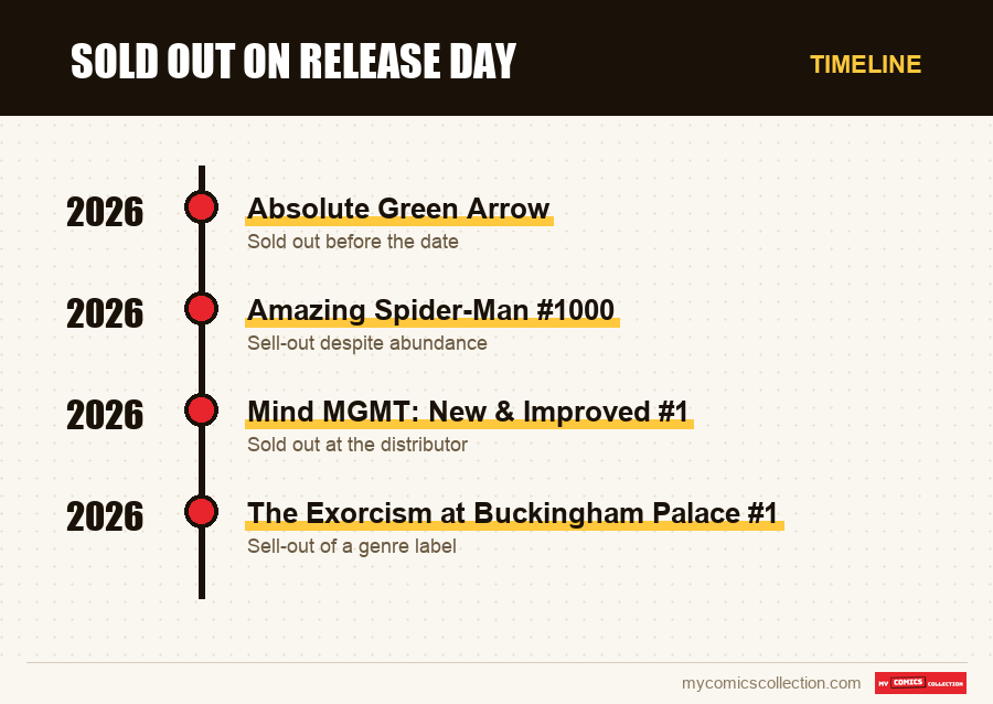 Timeline of Sold out on release day issues and series