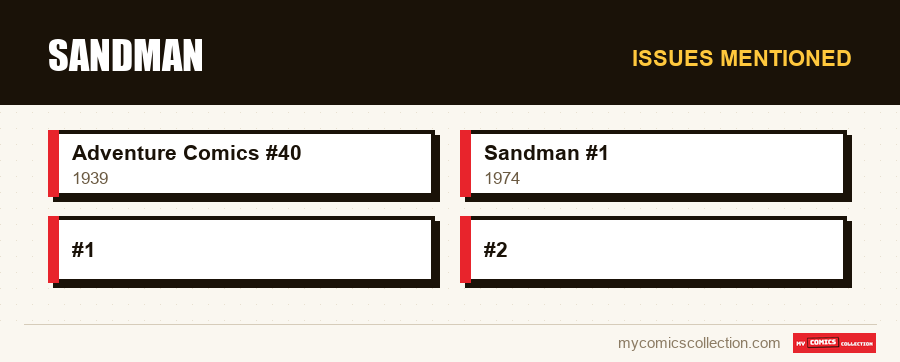 Issues mentioned : Sandman