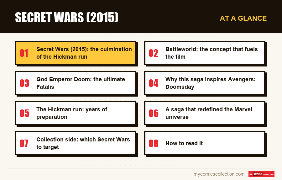 At a glance : Secret Wars (2015)