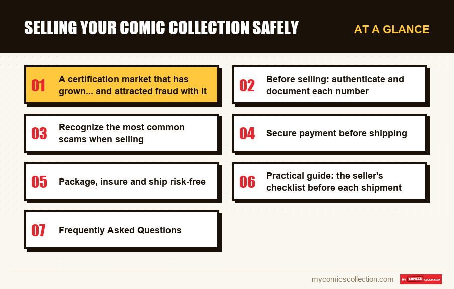 At a glance : Selling Your Comic Collection Safely