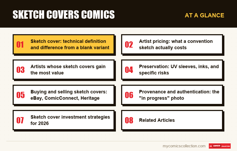 At a glance : Sketch Covers Comics