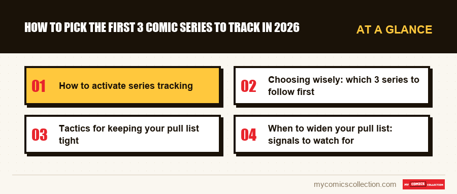 At a glance : How to Pick the First 3 Comic Series to Track in 2026