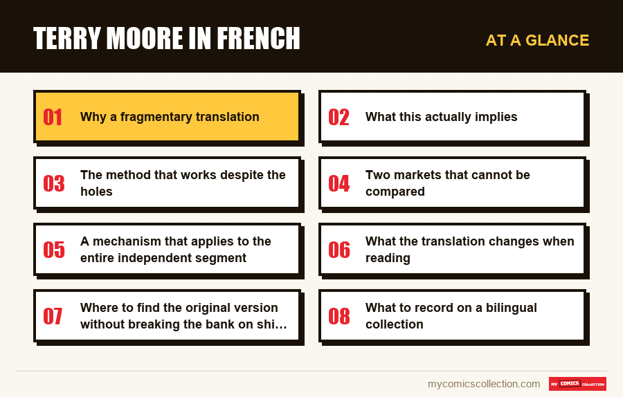 At a glance : Terry Moore in French