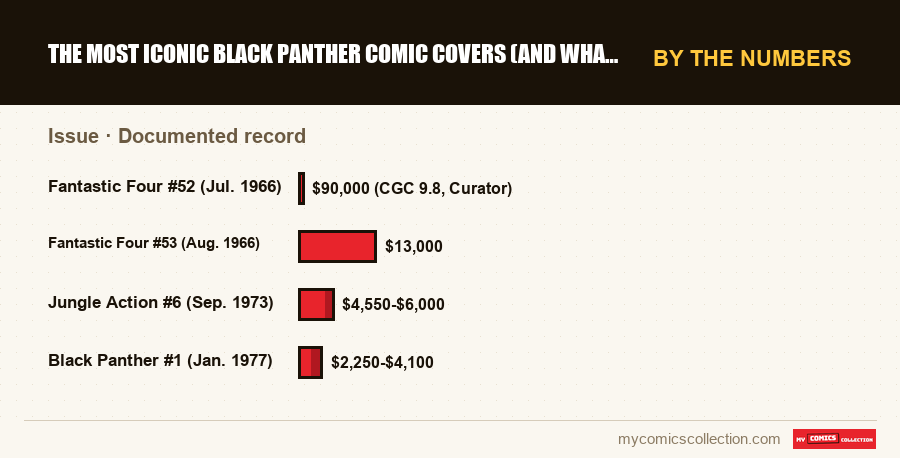 By the numbers : The Most Iconic Black Panther Comic Covers (and What They're, Documented record