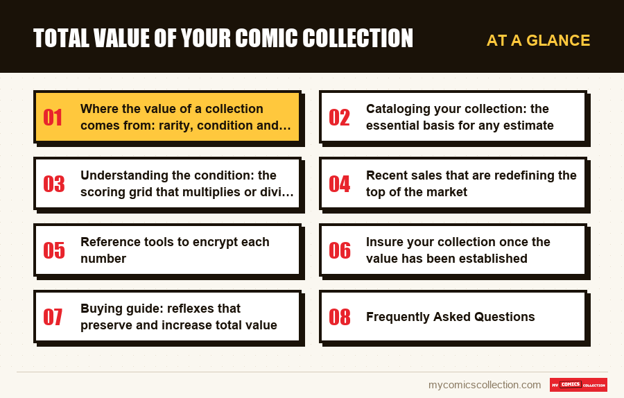 At a glance : Total Value of Your Comic Collection