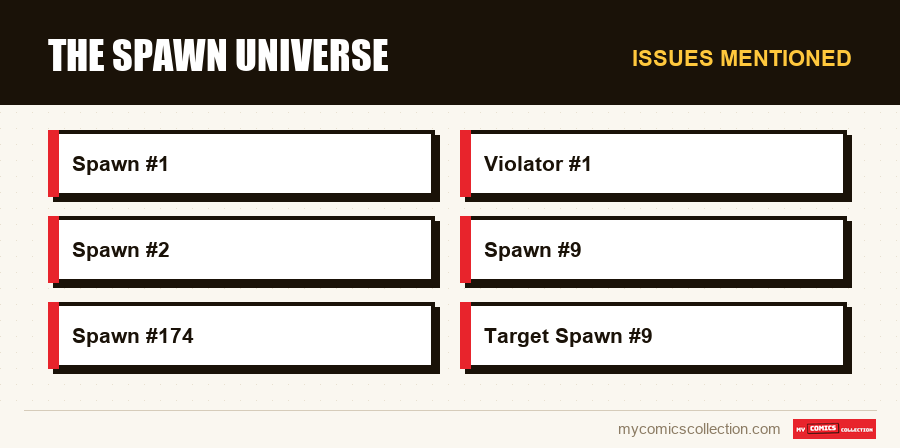 Issues mentioned : The Spawn Universe