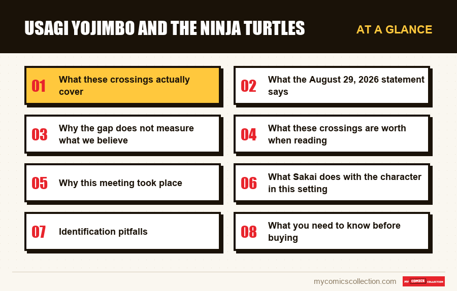 At a glance : Usagi Yojimbo and the Ninja Turtles