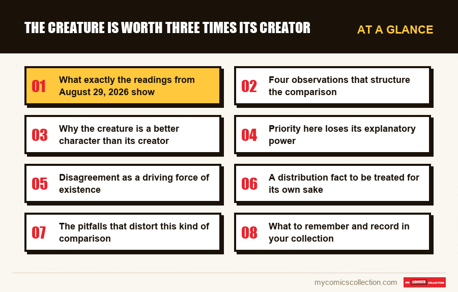 At a glance : The creature is worth three times its creator