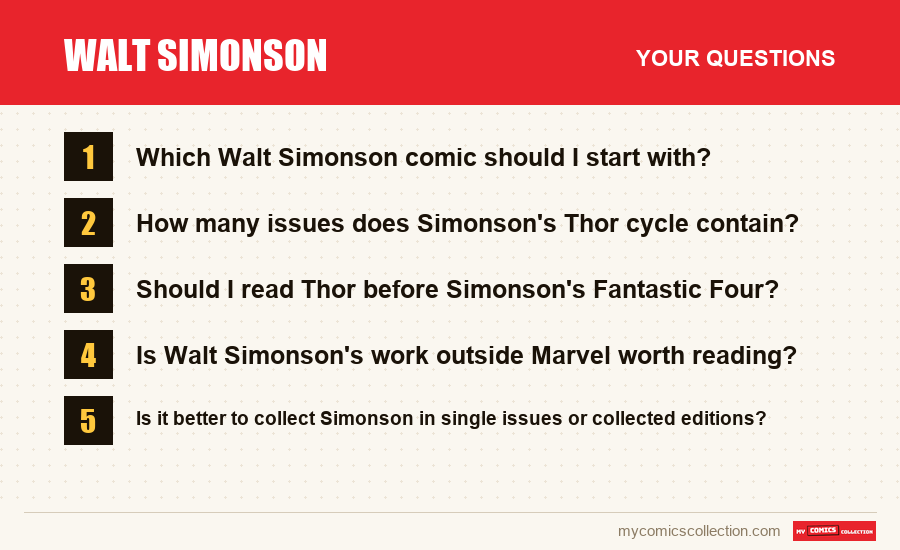 The frequently asked questions about Walt Simonson answered in this article