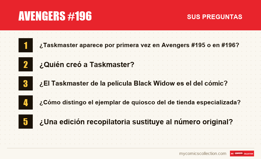 Avengers #196: las preguntas frecuentes que responde este artículo