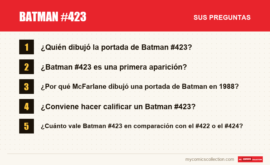 Batman #423: las preguntas frecuentes que responde este artículo