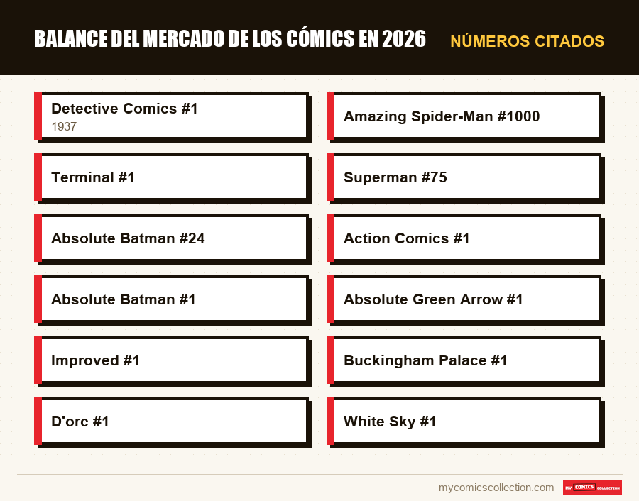 Números citados : Balance del mercado de los cómics en 2026