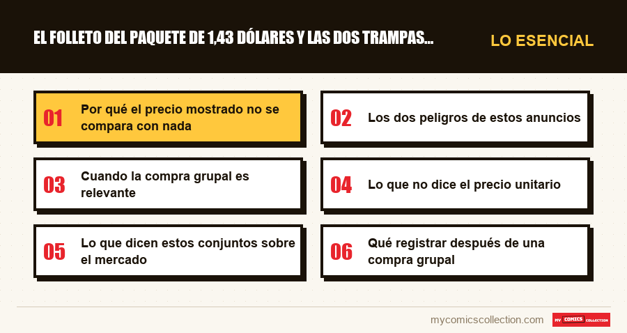 Lo esencial : El folleto del paquete de 1,43 dólares y las dos trampas que