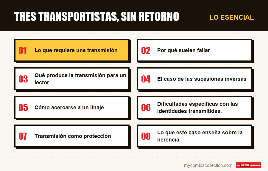 Lo esencial : Tres transportistas, sin retorno