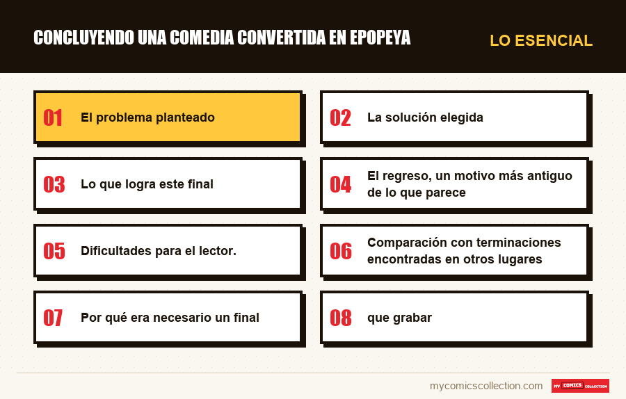 Lo esencial : Concluyendo una comedia convertida en epopeya