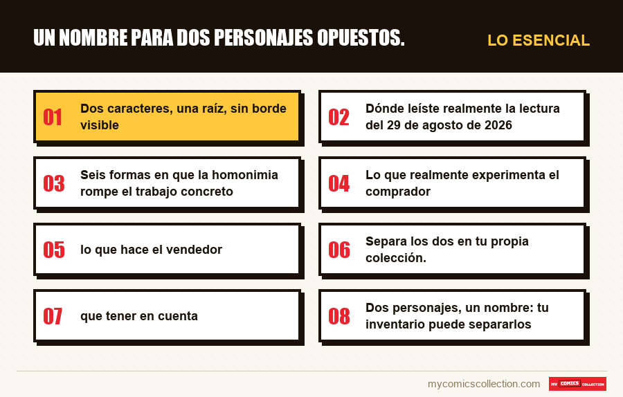 Lo esencial : Un nombre para dos personajes opuestos.