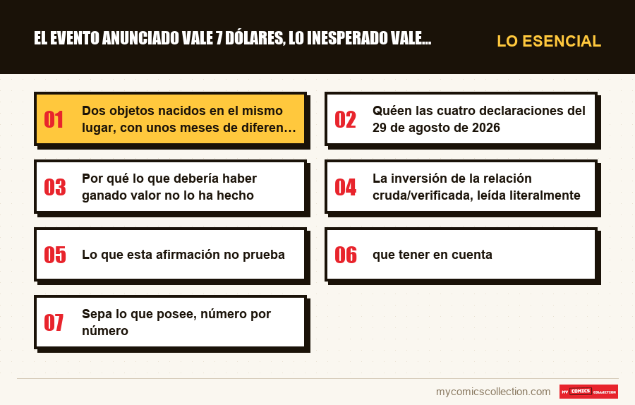 Lo esencial : El evento anunciado vale 7 dólares, lo inesperado vale 400