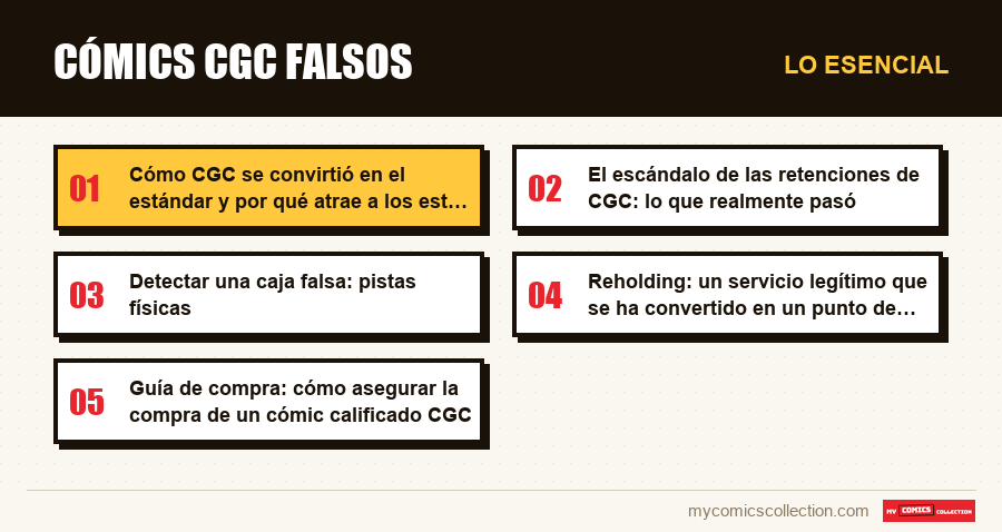 Lo esencial : cómics cgc falsos