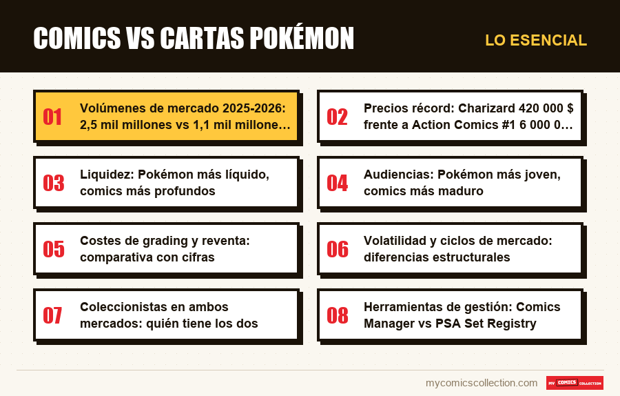 Lo esencial : Comics vs cartas Pokémon