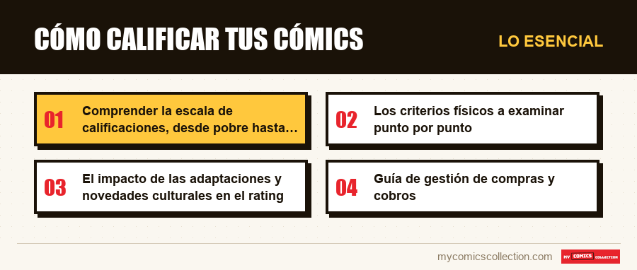Lo esencial : cómo calificar tus cómics
