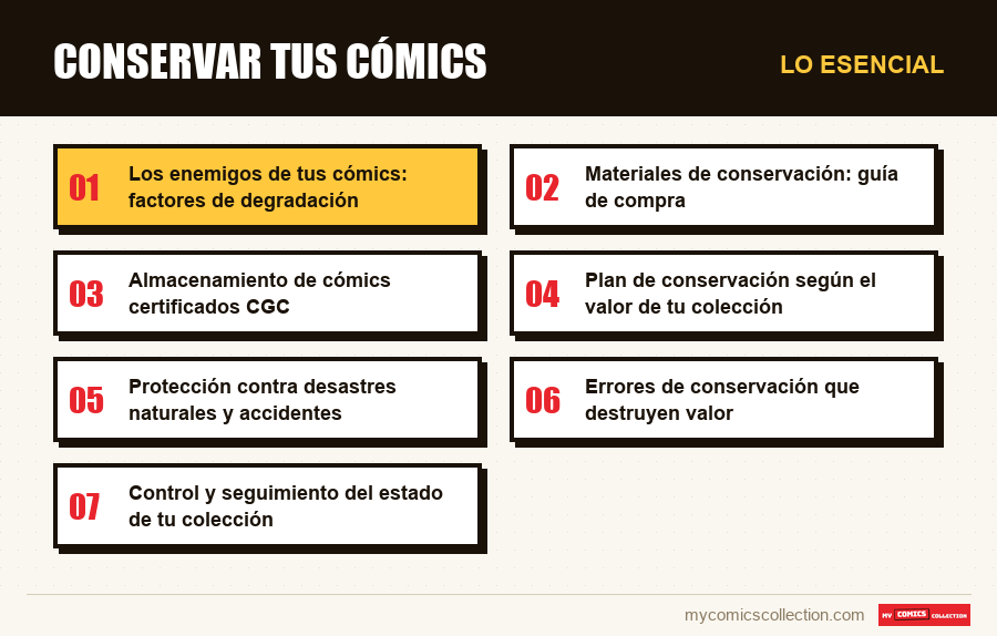 Lo esencial : Conservar tus cómics