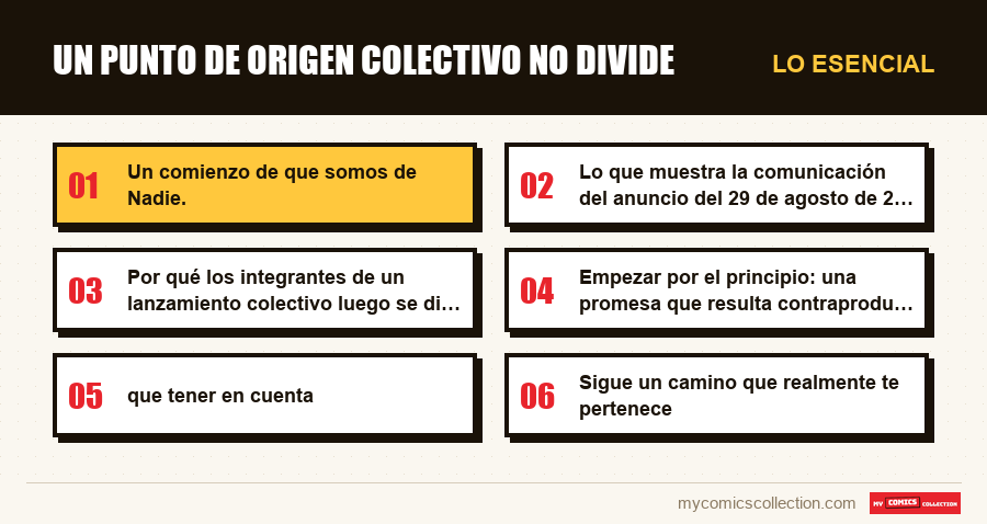 Lo esencial : Un punto de origen colectivo no divide