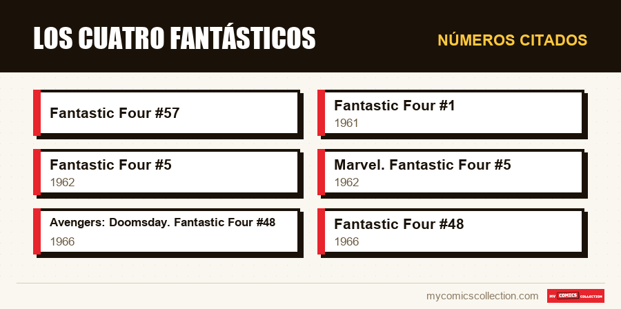 Números citados : Los Cuatro Fantásticos