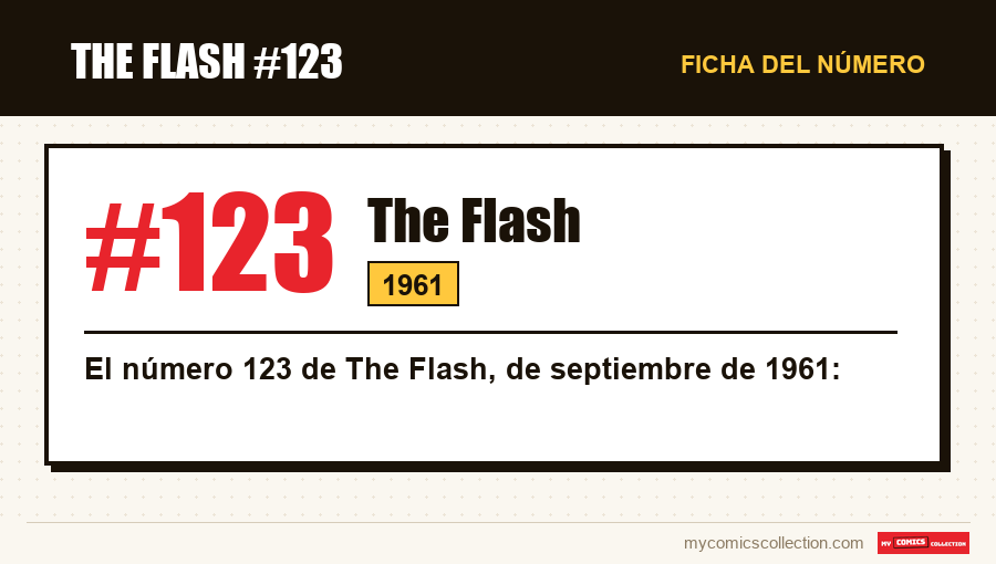Ficha de The Flash #123: número, año y por qué es un número clave