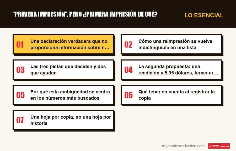Lo esencial : “Primera impresión”, pero ¿primera impresión de qué?
