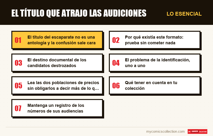 Lo esencial : El título que atrajo las audiciones