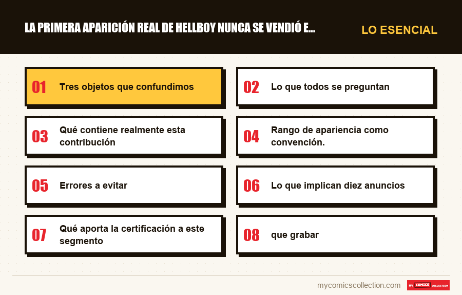 Lo esencial : La primera aparición real de Hellboy nunca se vendió en las 